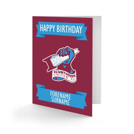 Scunthorpe United FC Crest Birthday Card